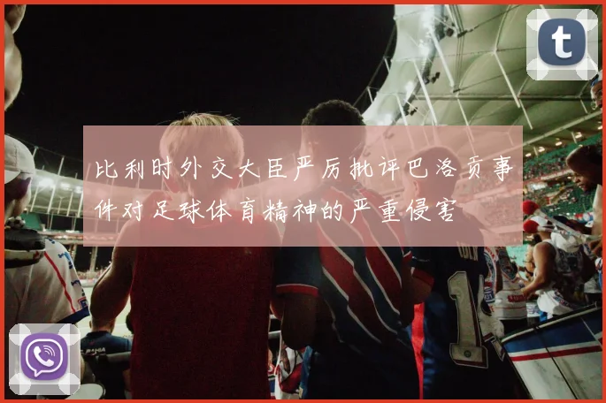 比利时外交大臣严厉批评巴洛贡事件对足球体育精神的严重侵害